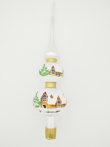 Tree top with 2 balls in silver